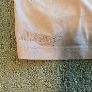 Lululemon size medium pale pink top. Confetti style design.